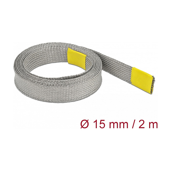 Pleteni bužir DELOCK za EMC zaštitu rastezljiv (2 m x 15 mm)-0