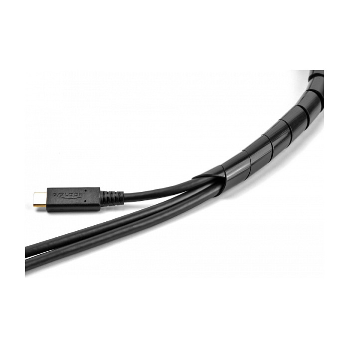 Spiralni bužir za kabele DELOCK 2 m x 10 mm crna boja