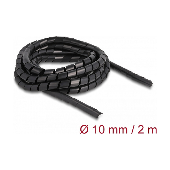 Spiralni bužir za kabele DELOCK 2 m x 10 mm crna boja-1