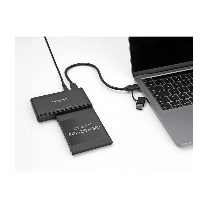 DELOCK USB-C konverter za M.2 NVMe i SATA diskove s funkcijom kloniranja (64190)-2