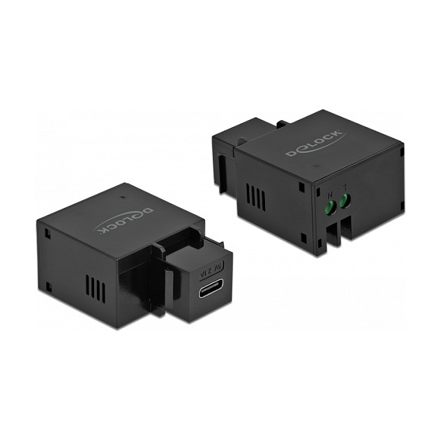 Delock Keystone Modul sa USB-C priključkom za punjenje, 2.1A, crni