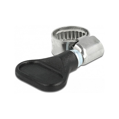 Obujmice za crijevo DELOCK s leptir maticom 8-12 mm (5 komada) crna boja