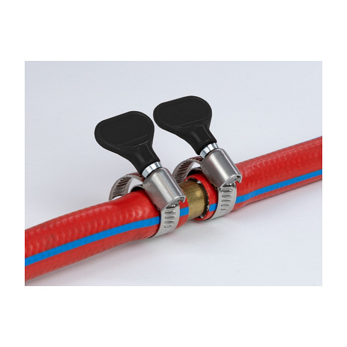 Obujmice za crijevo DELOCK s leptir maticom 8-12 mm (5 komada) crna boja-1
