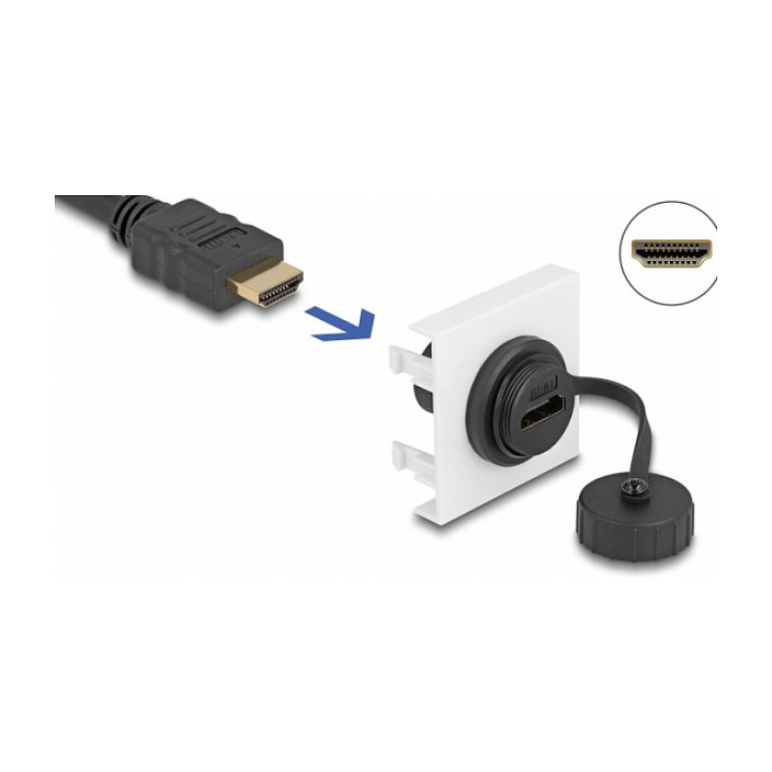 Delock Easy 45 HDMI Modul, 45 x 45 mm