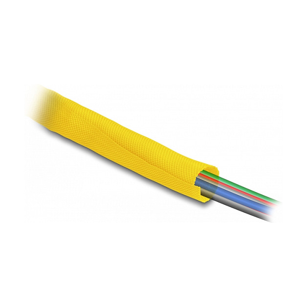 DELOCK samozatvarajući pleteni bužir 5 m x 19 mm žuta boja-1