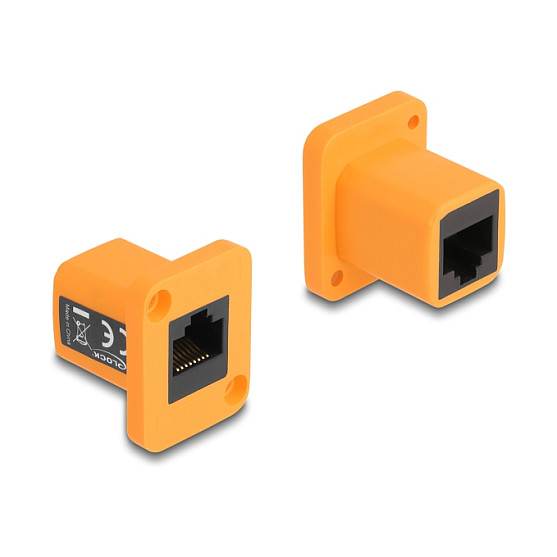 Delock D-Type Modul RJ45 Spojnica, Narančasta-0