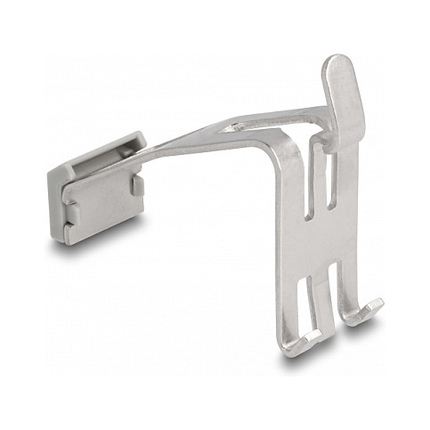 Delock metalni Keystone nosač za DIN šinu, 1-portni, s poljem za označavanje-2