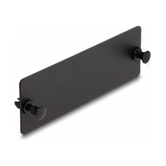 Panel DELOCK 19" 1U slijepi za 24x LC Duplex / SC Simplex porta, crna boja