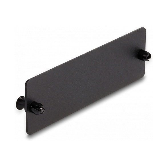 Panel DELOCK 19" 1U slijepi za 24x LC Duplex / SC Simplex porta, crna boja-1
