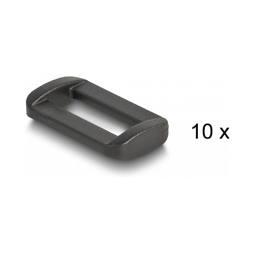 Čičak traka DELOCK na roli s kopčom 3 m x 20 mm crna boja - 19111-2