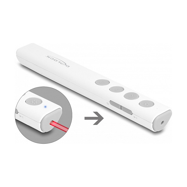 Prezenter DELOCK 64251 USB laserski, bijela boja-2