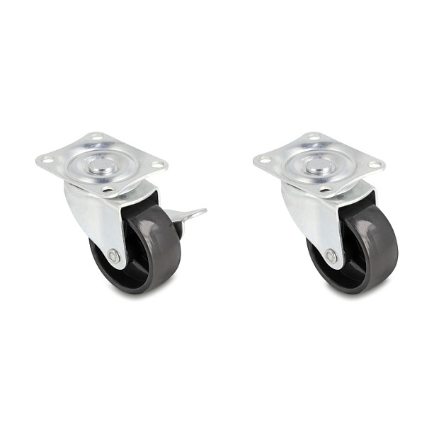 Set kotačića DELOCK za namještaj Ø 50 mm nosivost do 90 kg (4 komada)-0