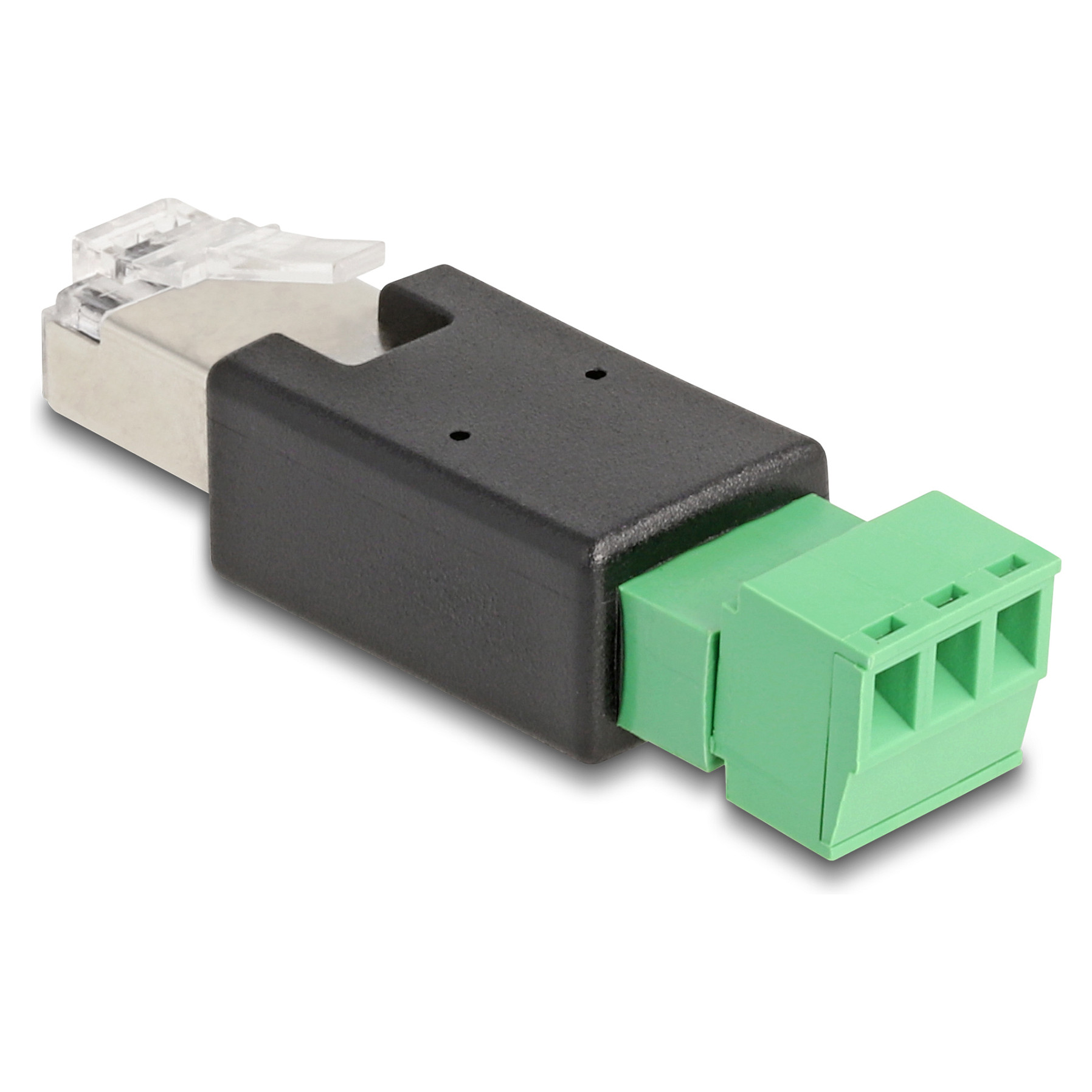 Delock RJ45 muški na 3-pinski terminalni blok adapter, dvodijelni-1
