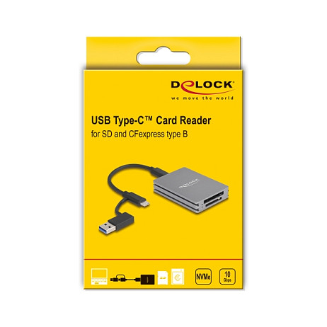 Čitač kartica DELOCK 91011 USB-C za SD i CFexpress Type B (USB 3.2 Gen 2)-4