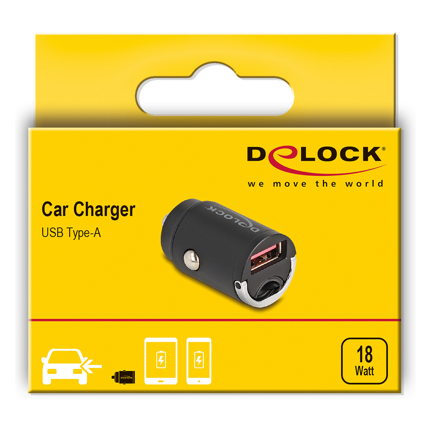 Auto punjač DELOCK 64277 USB-A 18W (Quick Charge 3.0)-3