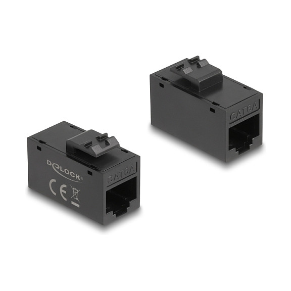 Delock Keystone Modul RJ45 spojnica Cat.6A UTP, crna-0