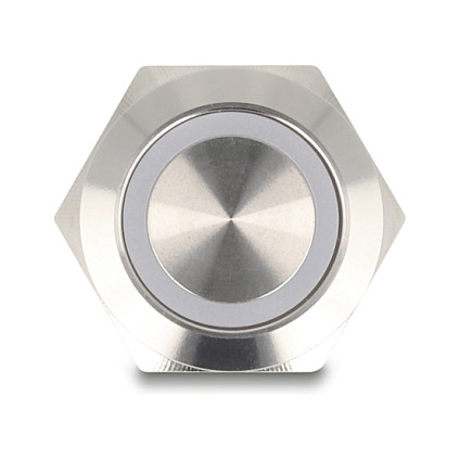 DELOCK ugradbeno tipkalo 19 mm s bijelim LED osvjetljenjem, 20977-2