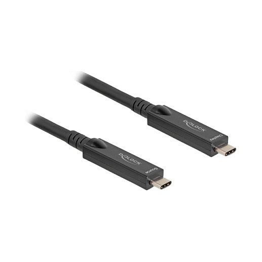 Delock Aktivni Optički USB-C kabel 8K Video + Podaci + PD, 5m-0