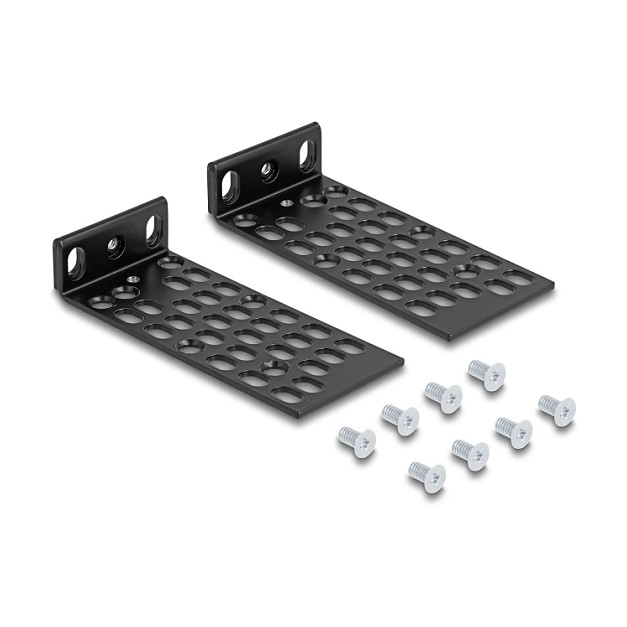 Set za montažu u rack DELOCK 67281 (2 komada, crna boja)
