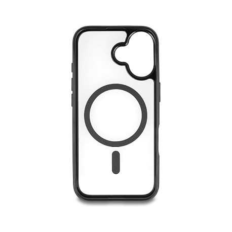 Maska DELOCK za iPhone 16 MagSafe prozirno-crna-1
