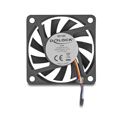 Ventilator DELOCK aksijalni 12V DC (60 x 60 x 10 mm)