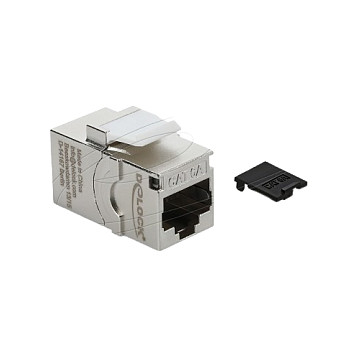Delock Keystone Modul RJ45 (Ž) na RJ45 (Ž) Cat.6A s poklopcem za prašinu-2