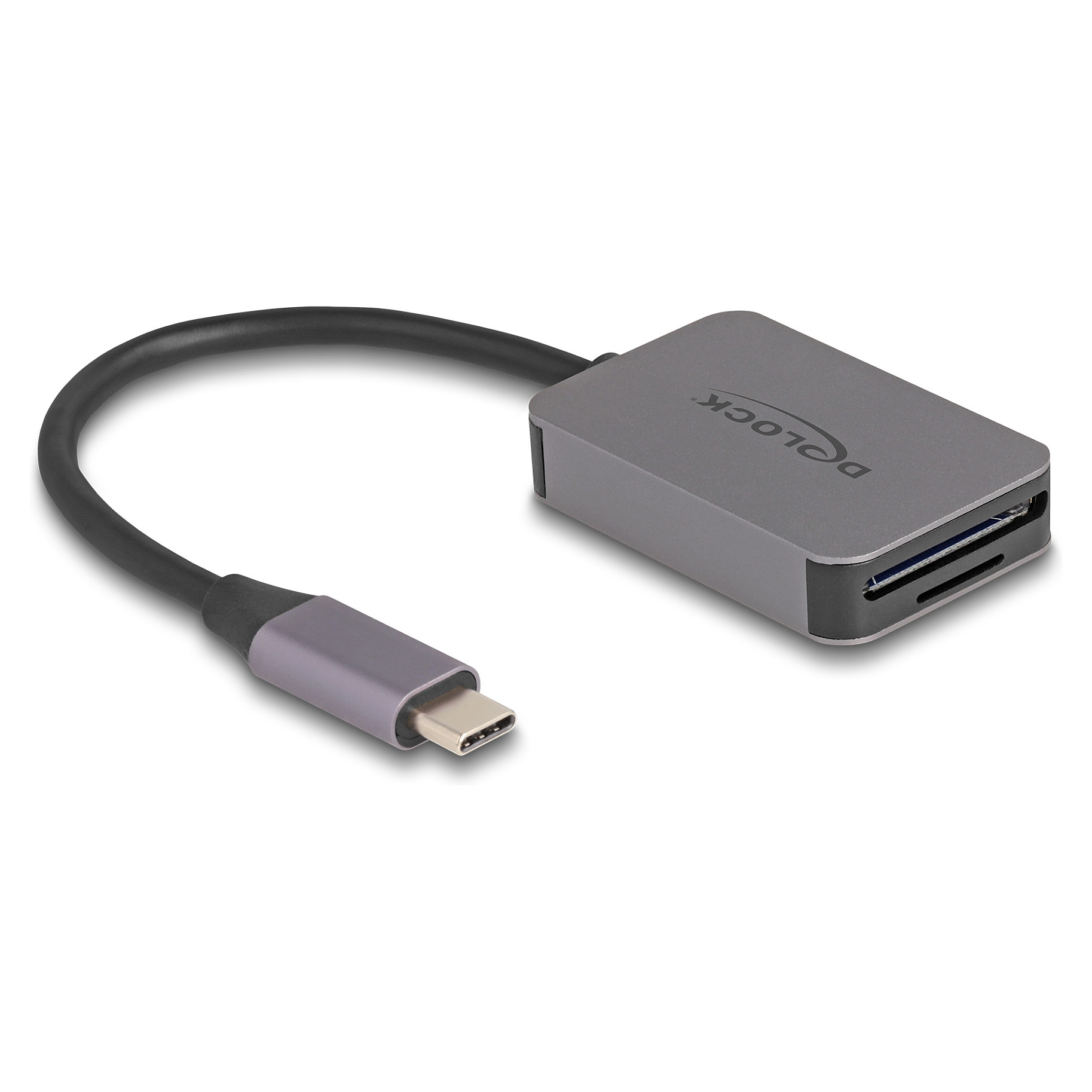 Čitač kartica DELOCK 91009 USB-C za SD i MicroSD (aluminijsko kućište)-0
