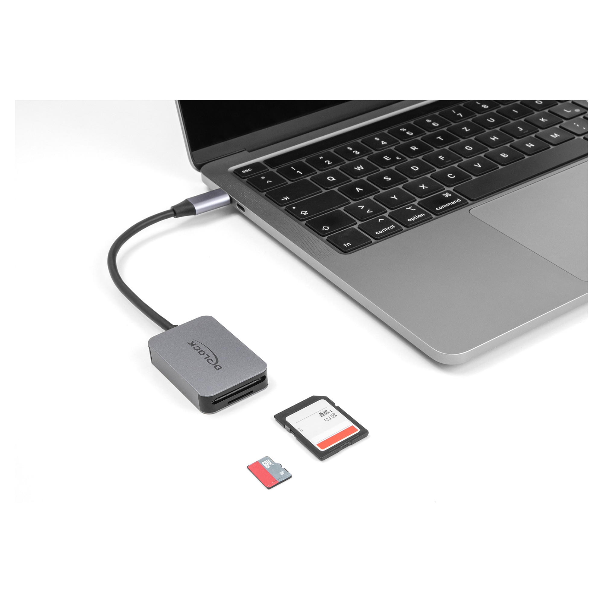 Čitač kartica DELOCK 91009 USB-C za SD i MicroSD (aluminijsko kućište)-1