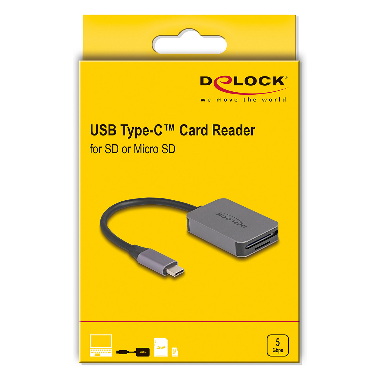 Čitač kartica DELOCK 91009 USB-C za SD i MicroSD (aluminijsko kućište)-2