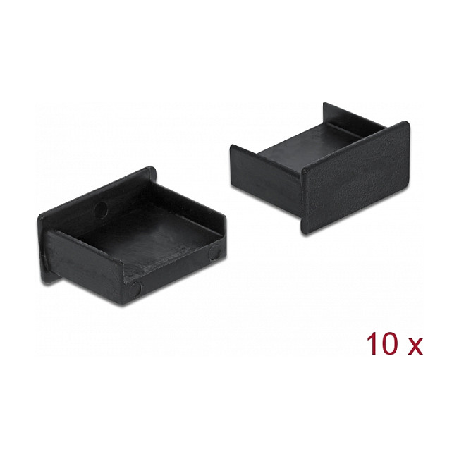 Zaštitni poklopci DELOCK za USB-A priključak (10 komada) crna boja