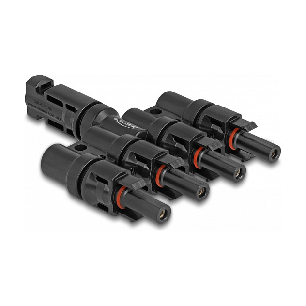 Solarni Y-adapter DELOCK 1x muški na 4x ženski konektor-0