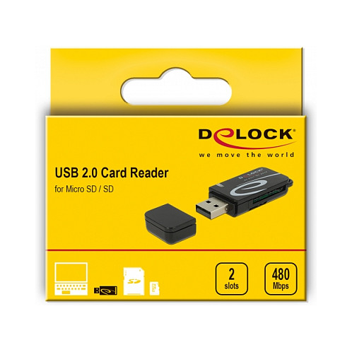 Čitač kartica DELOCK Mini USB 2.0 za SD i Micro SD (91602)-2
