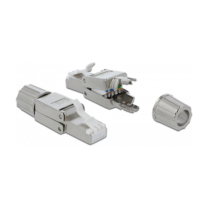 Konektor DELOCK RJ45 Cat.6 STP (montaža bez alata)-0