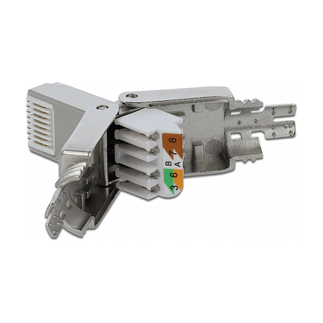Konektor DELOCK RJ45 Cat.6 STP (montaža bez alata)-1