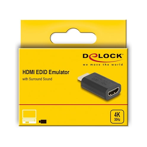 DELOCK HDMI EDID Emulator 64325 (4K 60Hz, 7.1 Surround zvuk)-1