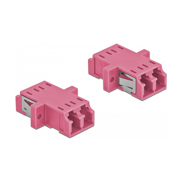 DELOCK optička spojnica LC Duplex na LC Duplex Multimode OM4 ljubičasta boja (2 komada)