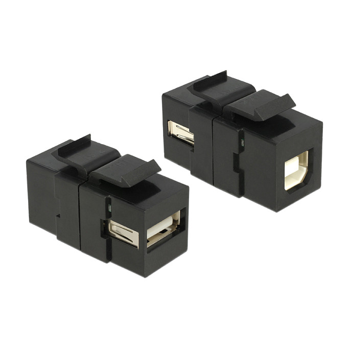 Delock Keystone Modul USB-A (Ž) na USB-B (Ž), crni-0