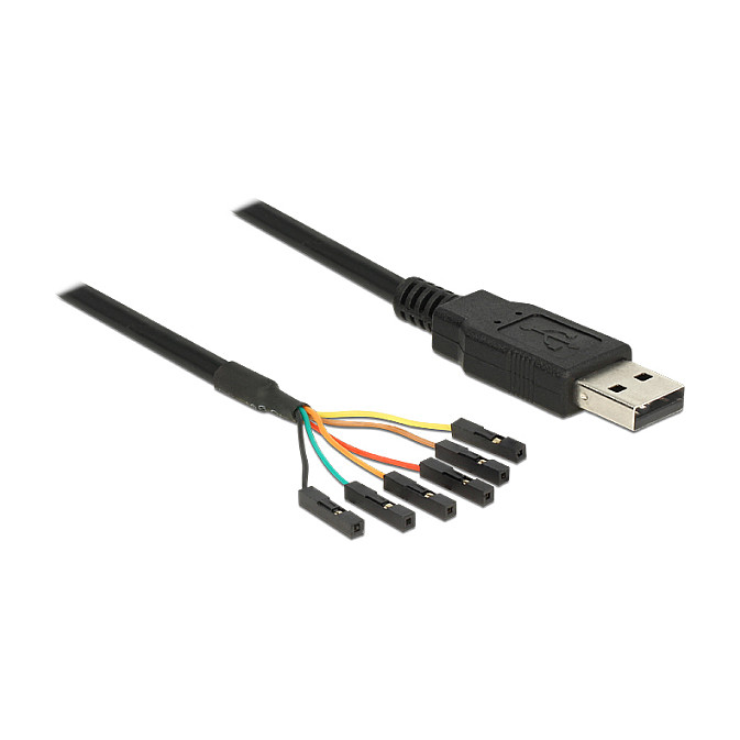 Konverter DELOCK USB 2.0 na serijski TTL 3.3V sa 6 pinova, 1.8 m-0