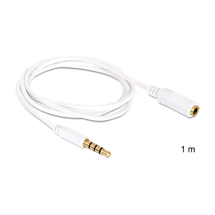 Audio produžni kabel DELOCK 3.5mm 4-pinski (M/Ž), 1m-0