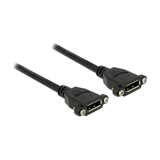 Delock DisplayPort 1.2 ugradbeni kabel, ženski/ženski, 4K 60Hz, 0.25m