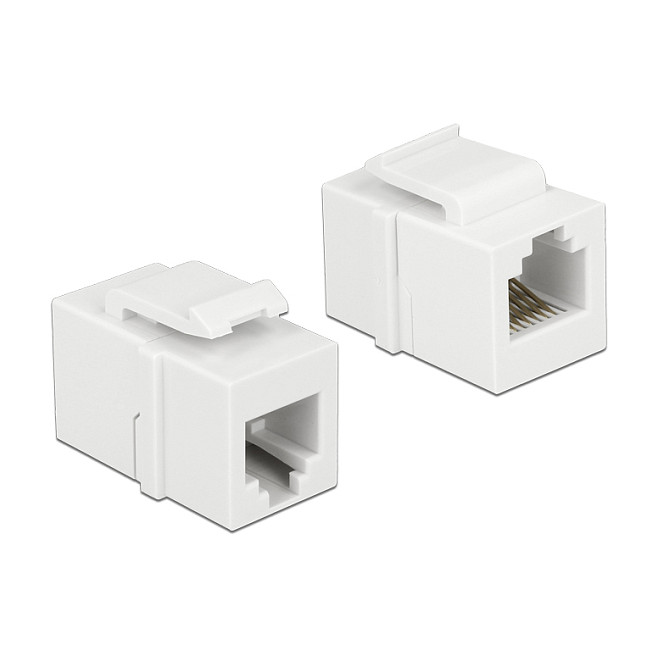 Delock Keystone Modul RJ12 Spojnica (ž/ž), Cat.3, Bijeli