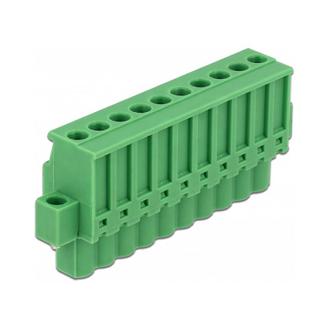 Set terminalnih blokova DELOCK 10-pinski za DIN šinu, 65941-3