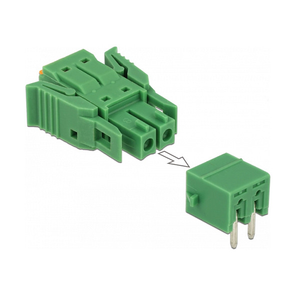 Set terminalnih blokova DELOCK 2-pinski 3.81 mm horizontalni (5 kom)-2