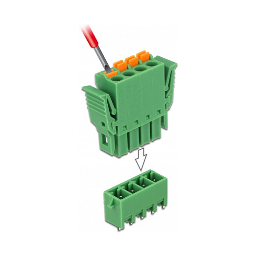 Set terminalnog bloka DELOCK 65970, 4-pinski, 3.81 mm, vertikalni-2