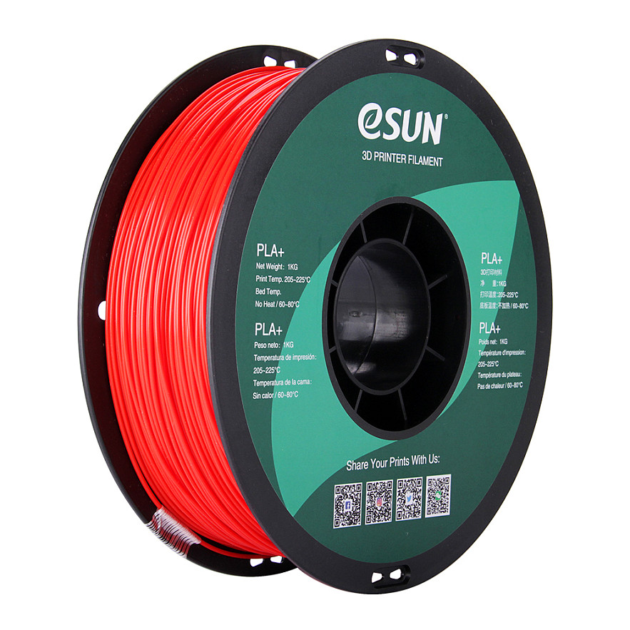 Filament za 3D printer ESUN PLA+ 1.75mm (1kg) crvena boja-1