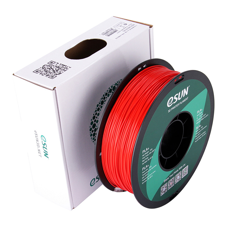 Filament za 3D printer ESUN PLA+ 1.75mm (1kg) crvena boja-2