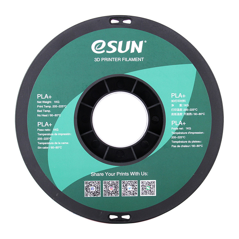 Filament za 3D printer ESUN PLA+ 1.75mm (1kg) crvena boja-3