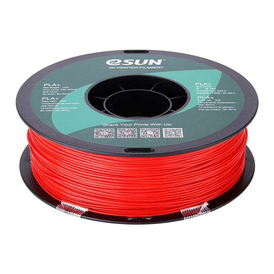 Filament za 3D printer ESUN PLA+ 1.75mm (1kg) crvena boja-5