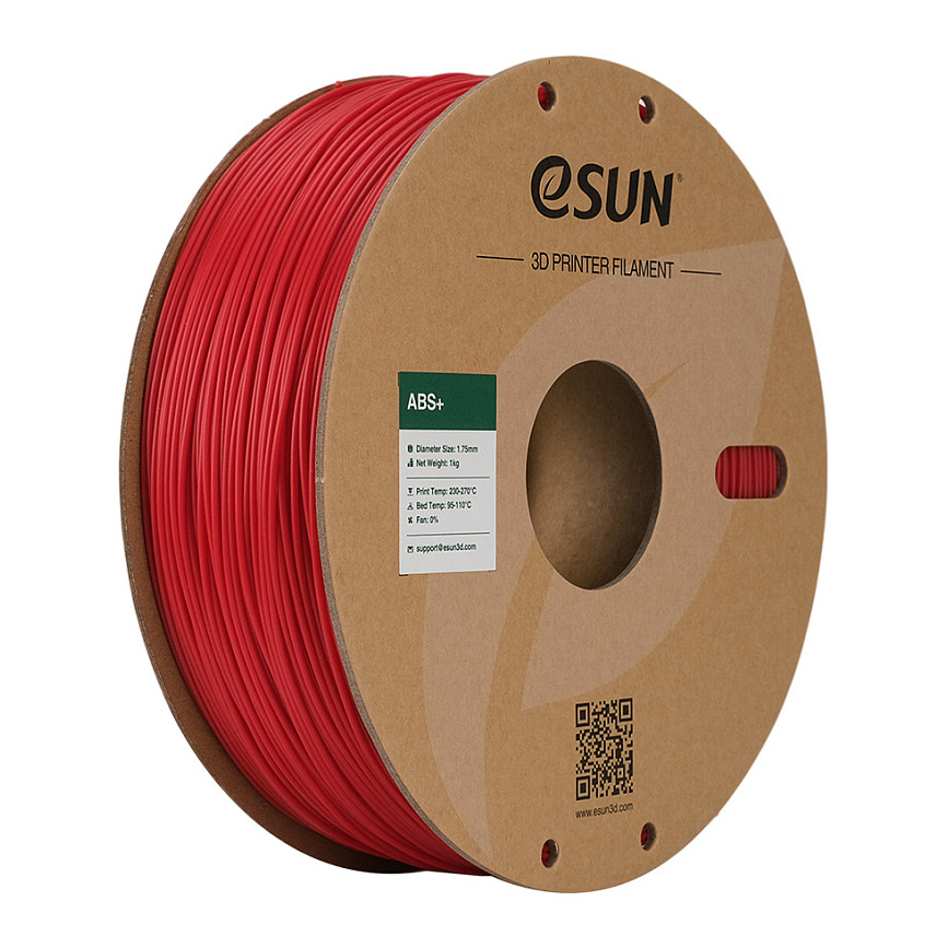 Filament ESUN ABS+ 1.75mm 1kg, Fire Engine Red boja-0