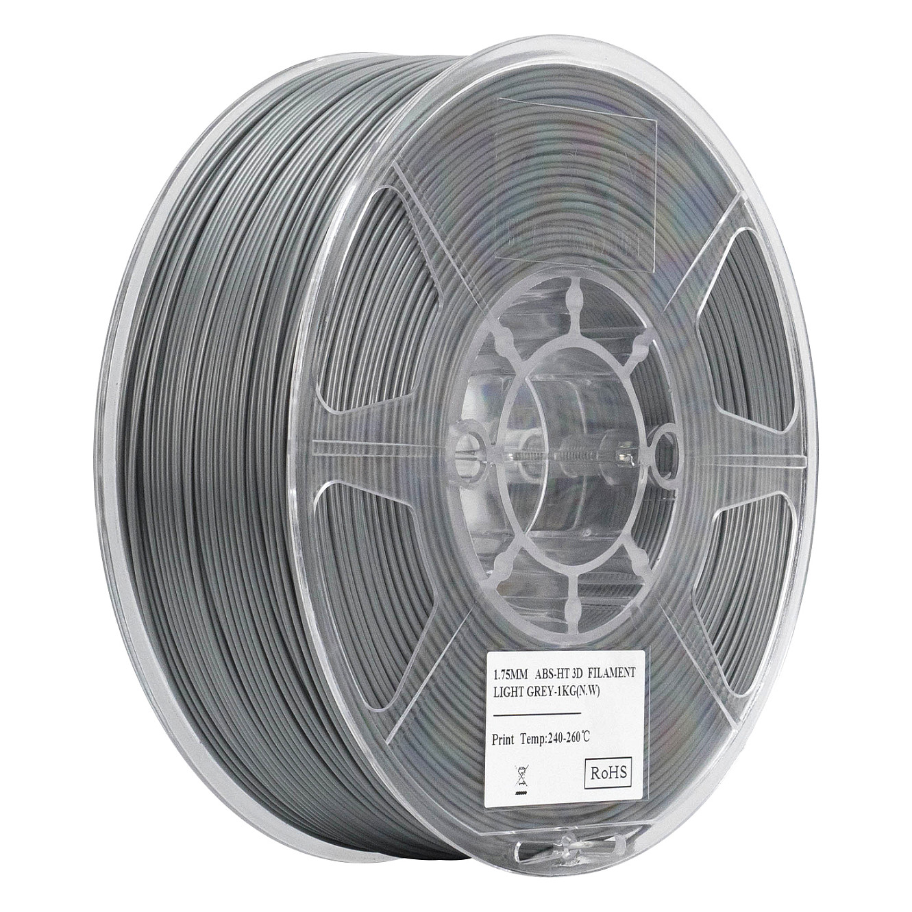 Filament za 3D printer ESUN eABS-HT 1.75mm (1kg, svijetlo siva boja)-0